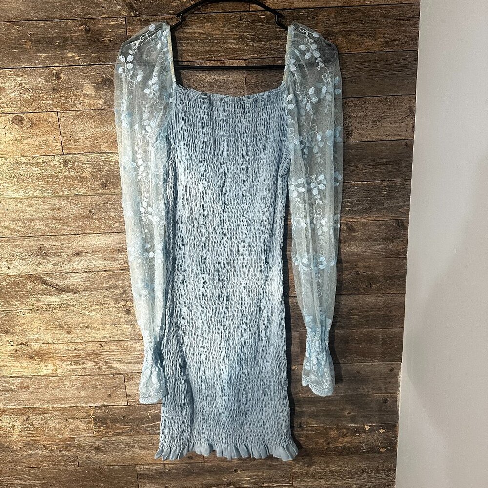 Blue Shein Bodycon Dress